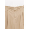 AMI BEIGE TAUPE WIDE TROUSERS